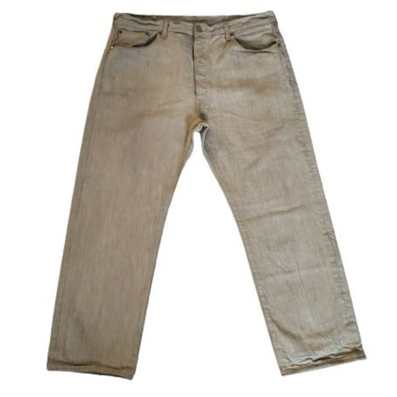 LEVI Strauss & Co Other - LEVI Strauss & Co. Men's 501XX Button Fly White Wash Denim Jeans Size W40 L32